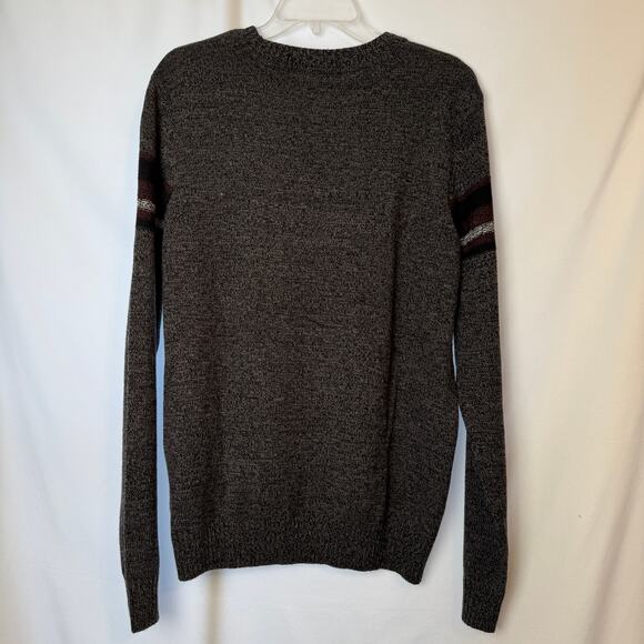Urban Pipeline Black Gray Burgundy Sweater Size Men's Large - Picture 3 of 10